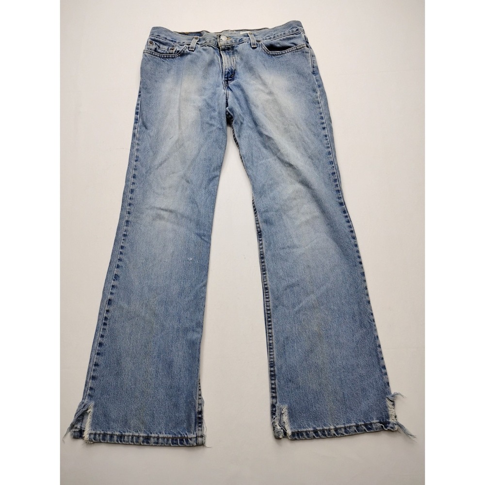 Levi's 518 Jeans Women's 11 M Jr (32x31) Blue Boot Cut Super Low Vintage Y2K